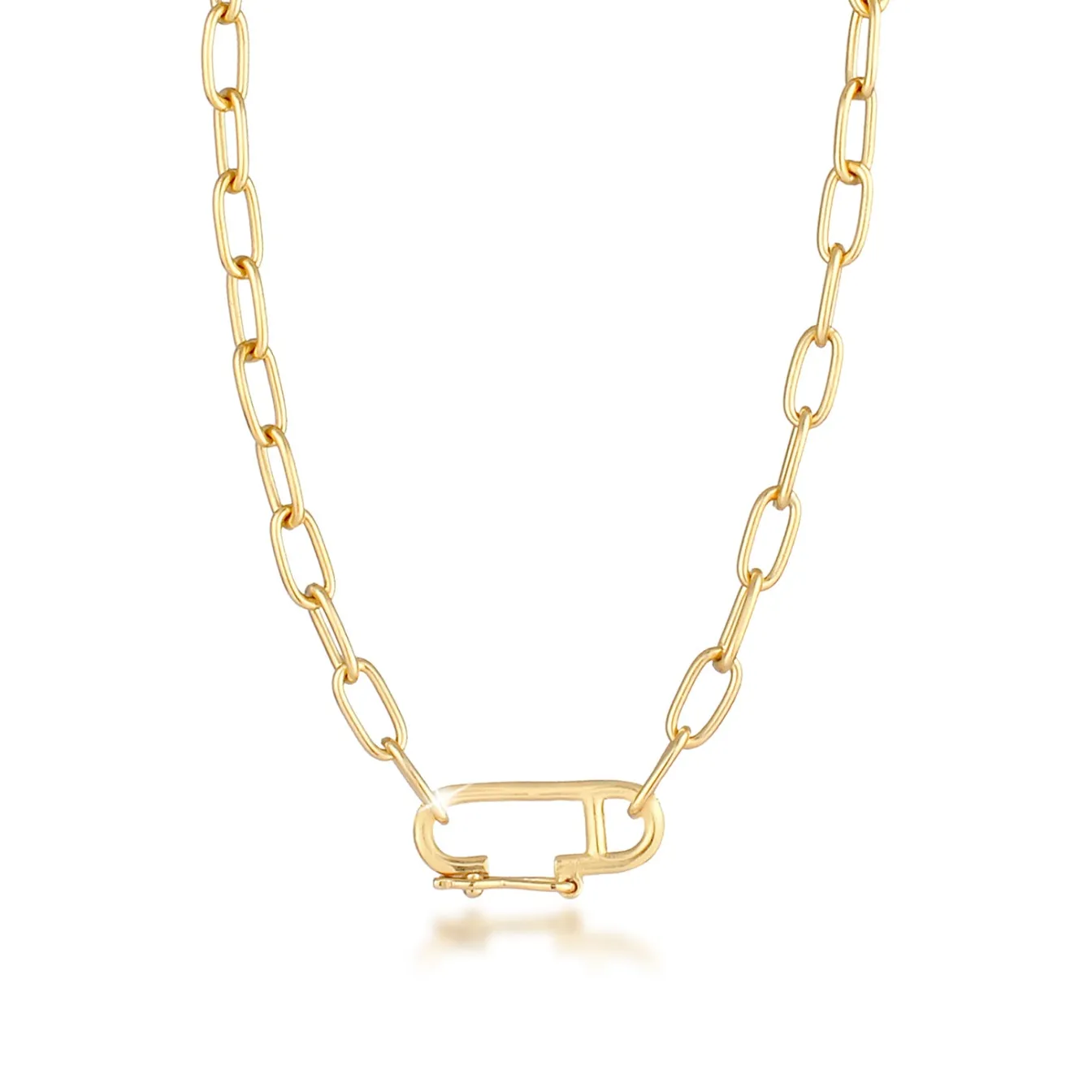Elli "Glieder-Halskette Sicherheitsnadel< Symbol-schmuck|Halsketten