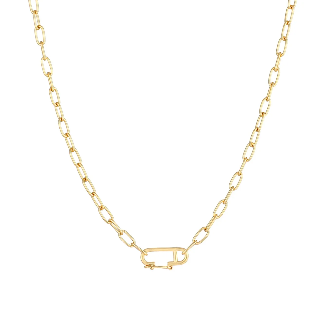 Elli "Glieder-Halskette Sicherheitsnadel< Symbol-schmuck|Halsketten