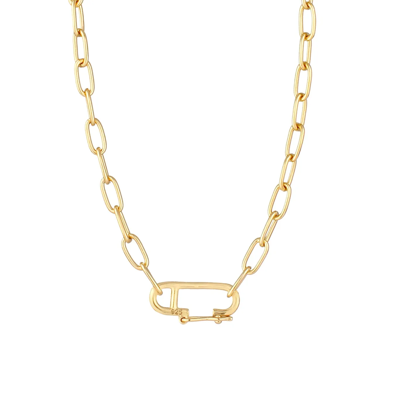 Elli "Glieder-Halskette Sicherheitsnadel< Symbol-schmuck|Halsketten