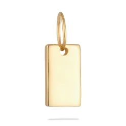 Elli "Gravur Anhänger | Plättchen Rechteck< Anhänger & Charms|Echtgold