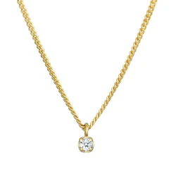 Elli "Halskette | Diamant (Weiß, 0,03 ct)< Halsketten|Echtgold