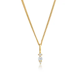 Elli "Halskette | Diamant (Weiß, 0,05 ct)< Halsketten|Echtgold