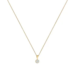 Elli "Halskette | Diamant (Weiß, 0,12 ct)< Halsketten|Echtgold
