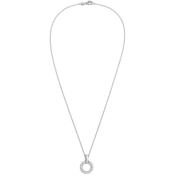 Elli "Halskette | Kreis mit Labordiamanten (0.052 ct)< Diamanten|Halsketten