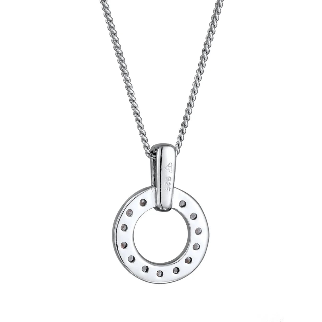 Elli "Halskette | Kreis mit Labordiamanten (0.052 ct)< Diamanten|Halsketten