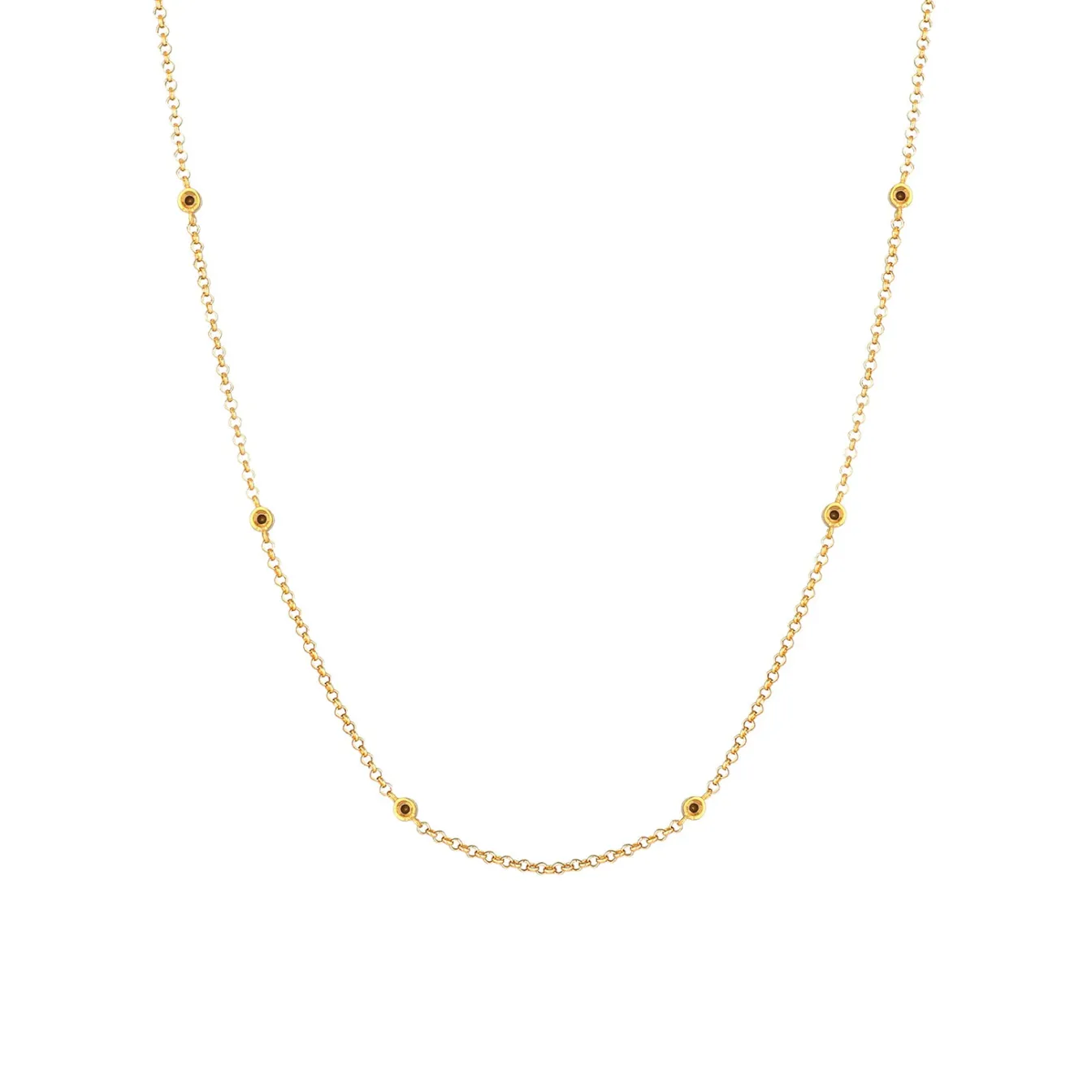 Elli "Halskette | Kristall (Schwarz)< Halsketten|Silber