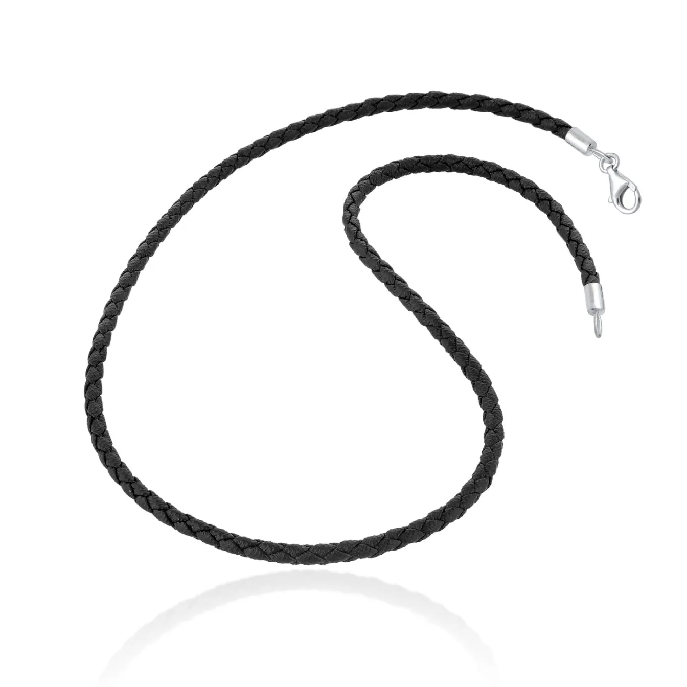 Elli "Halskette | Kunstleder< Halsketten|Silber