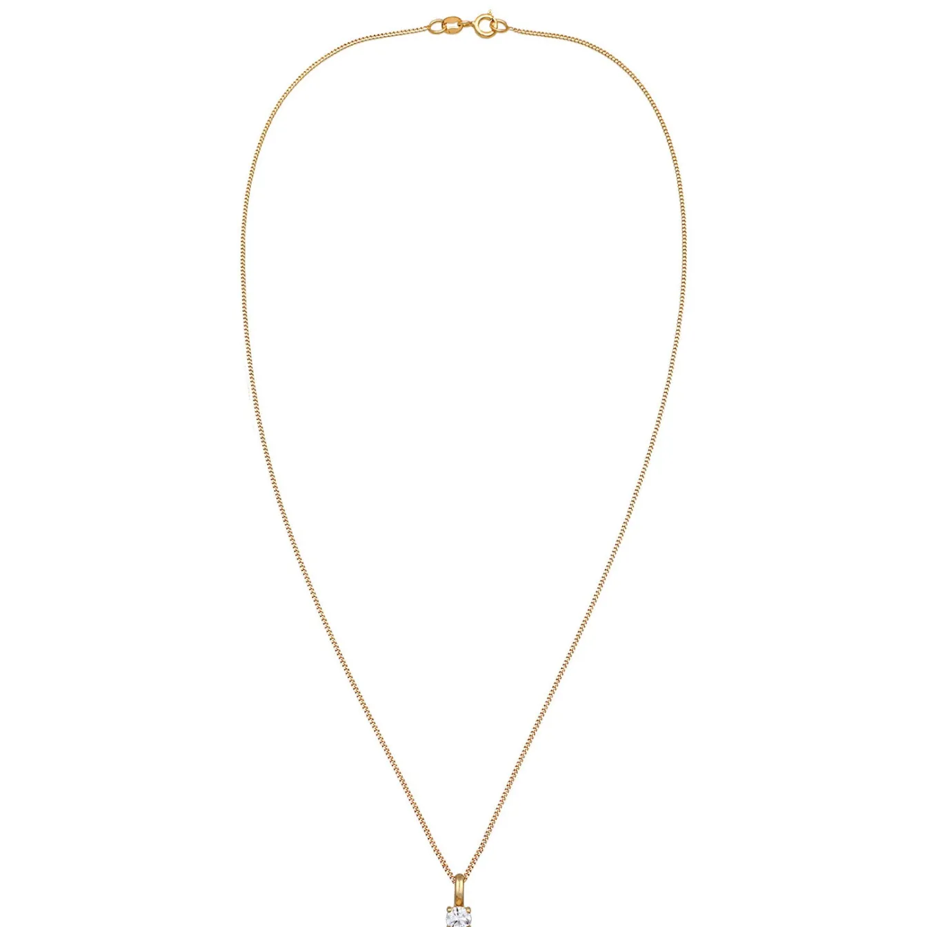 Elli "Halskette | Laborgezüchteter Diamant (Weiß, 0.034 ct)< Diamanten|Halsketten