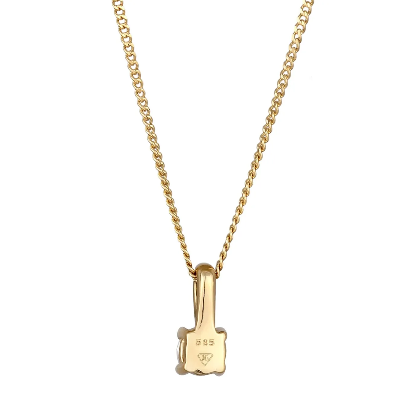 Elli "Halskette | Laborgezüchteter Diamant (Weiß, 0.034 ct)< Diamanten|Halsketten
