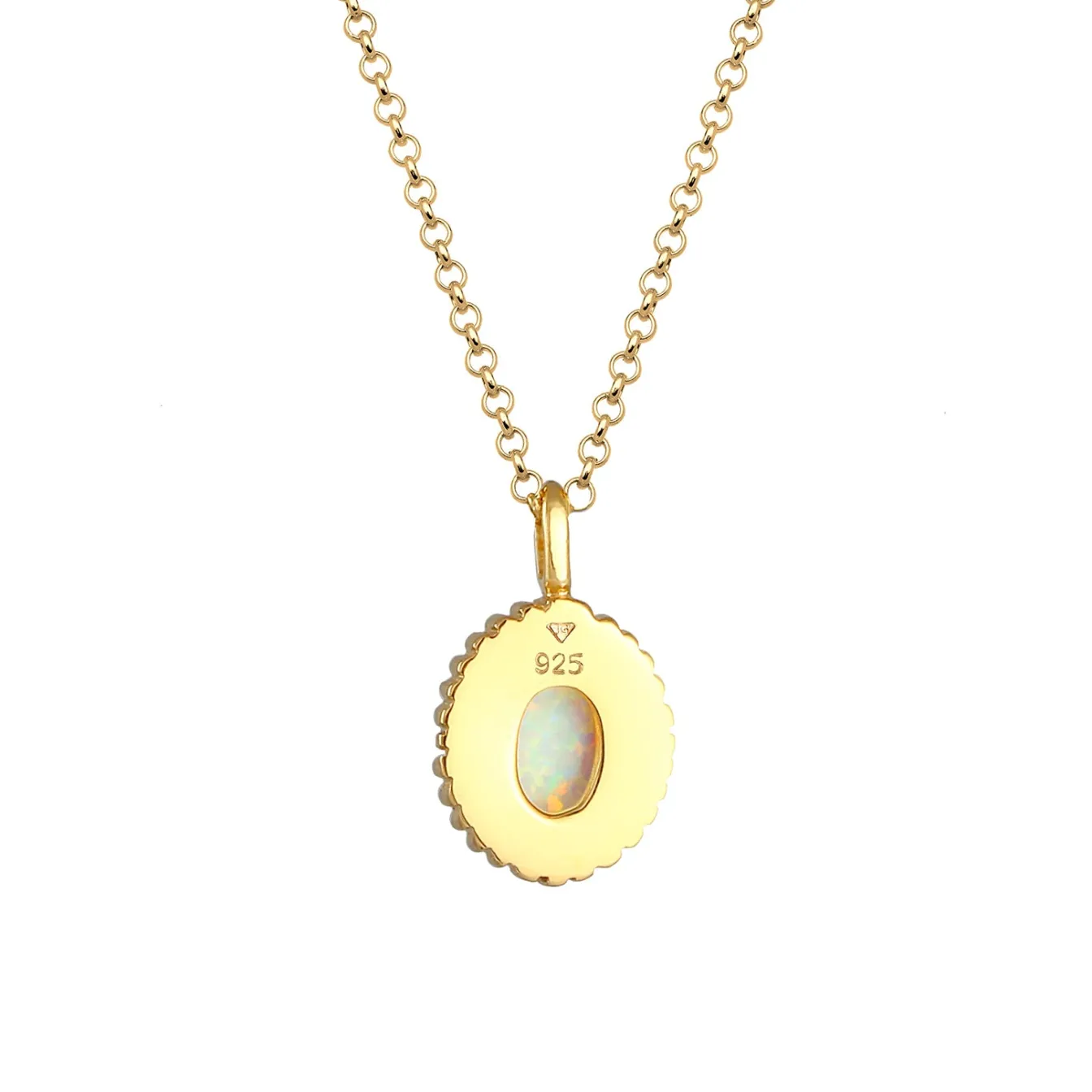 Elli "Halskette | Opal (Weiß)< Edelsteine|Halsketten