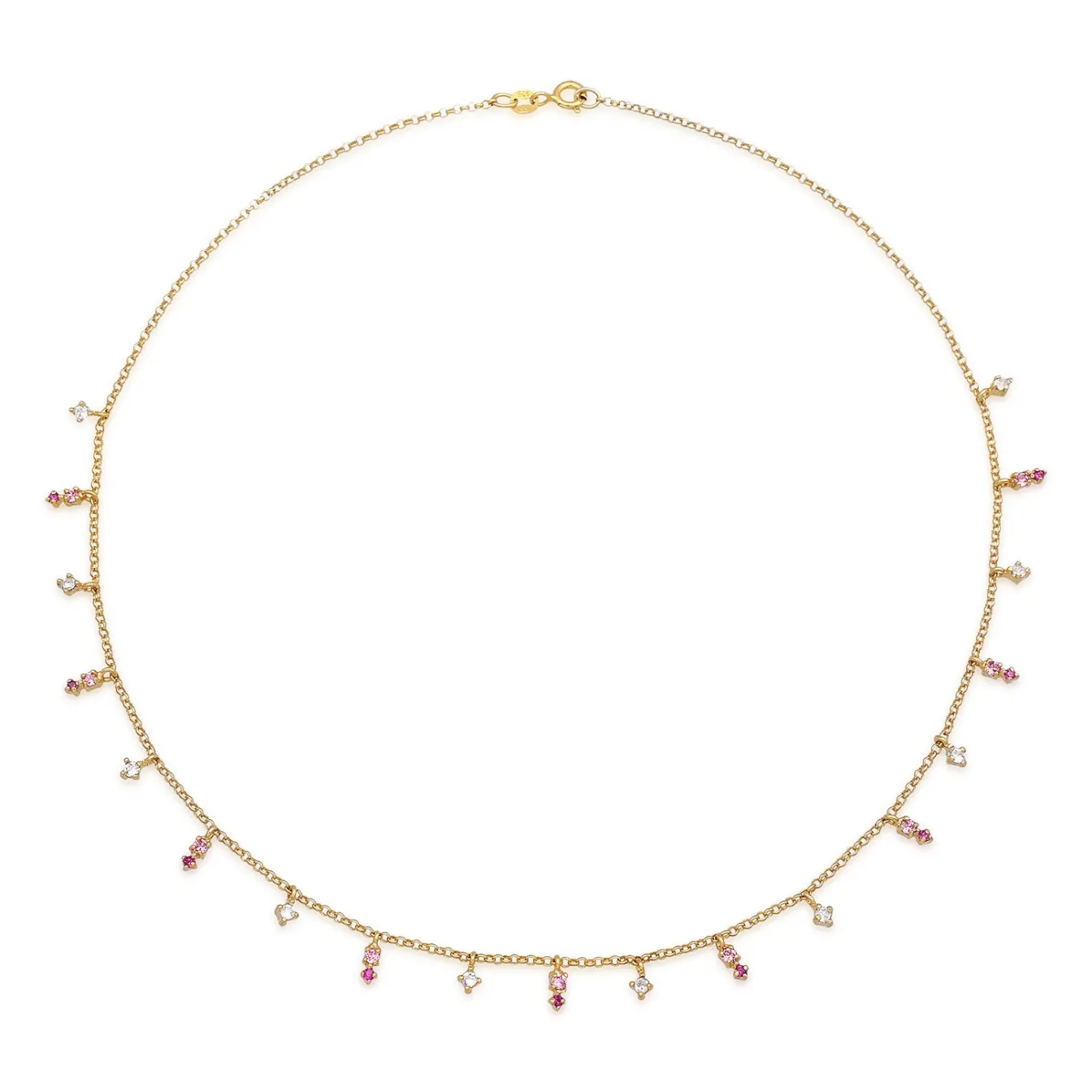 Elli "Halskette Anhänger | Kristalle (Rosa)< Halsketten|Silber