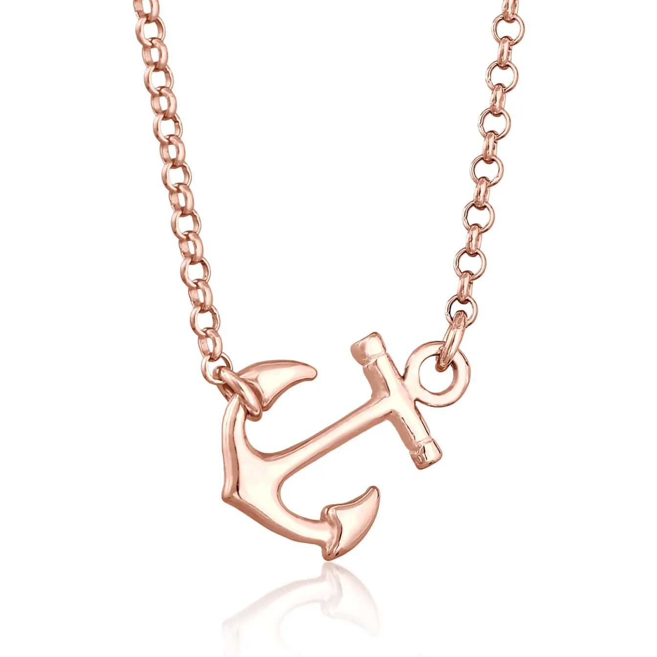 Elli "Halskette Anhänger Anker< Roségold|Symbol-schmuck