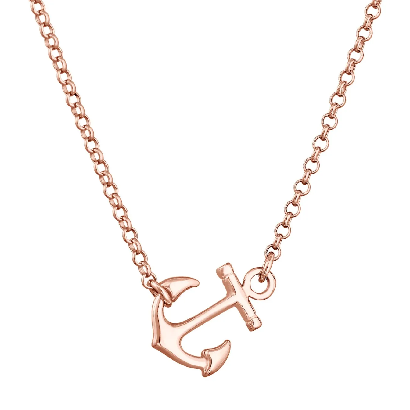 Elli "Halskette Anhänger Anker< Roségold|Symbol-schmuck