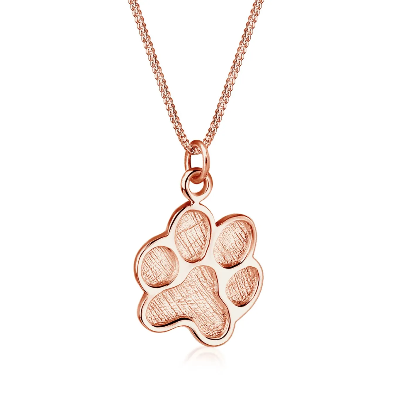 Elli "Halskette Anhänger Pfote< Roségold|Halsketten