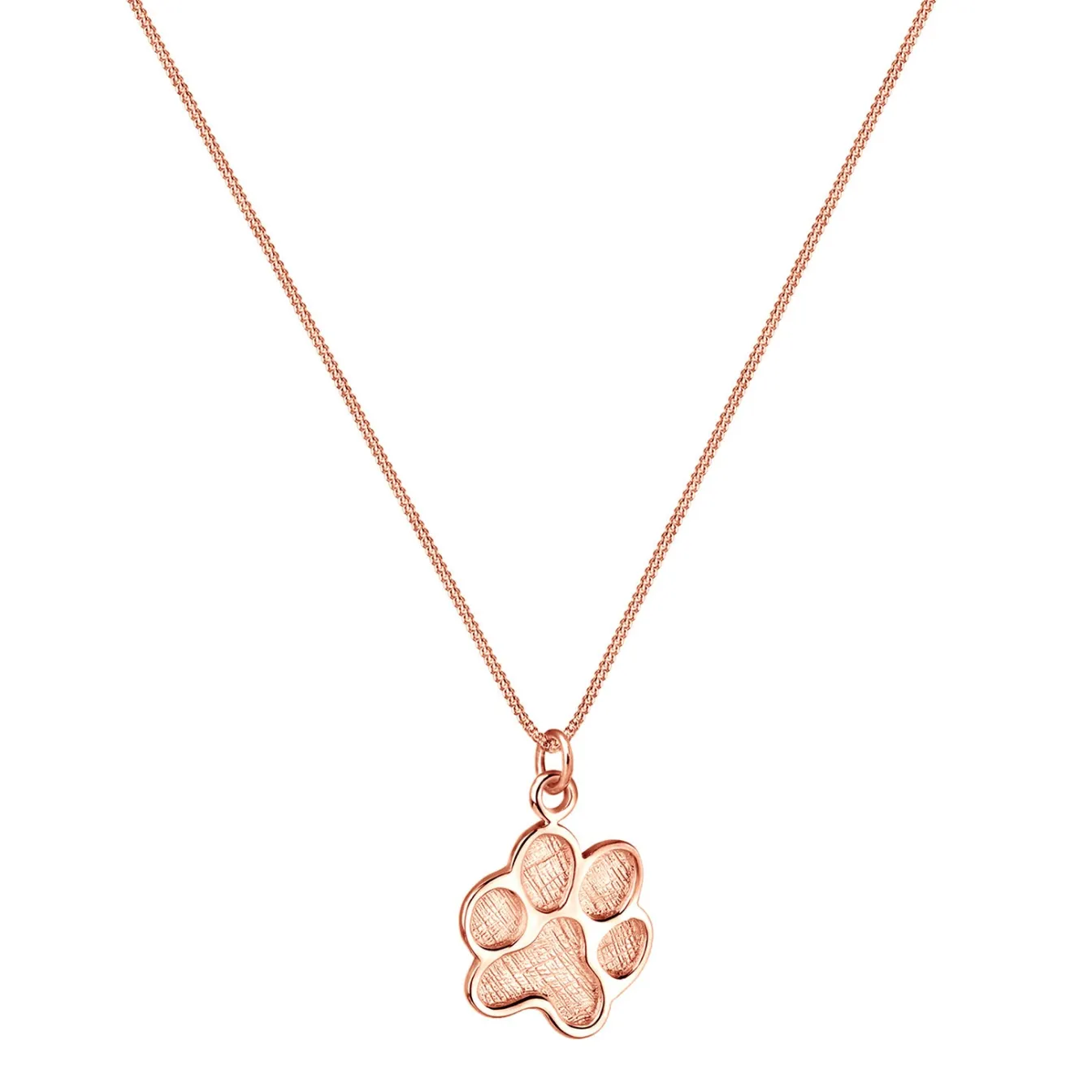 Elli "Halskette Anhänger Pfote< Roségold|Halsketten
