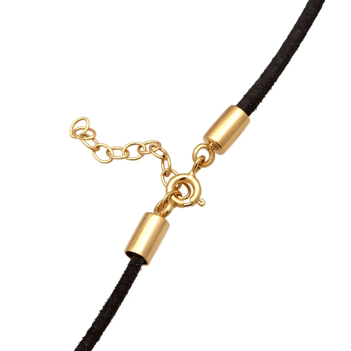 Elli "Halskette Anhänger Schleife | Synth. Leder< Symbol-schmuck|Halsketten