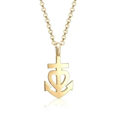 Elli "Halskette Anker< Symbol-schmuck|Herz-schmuck