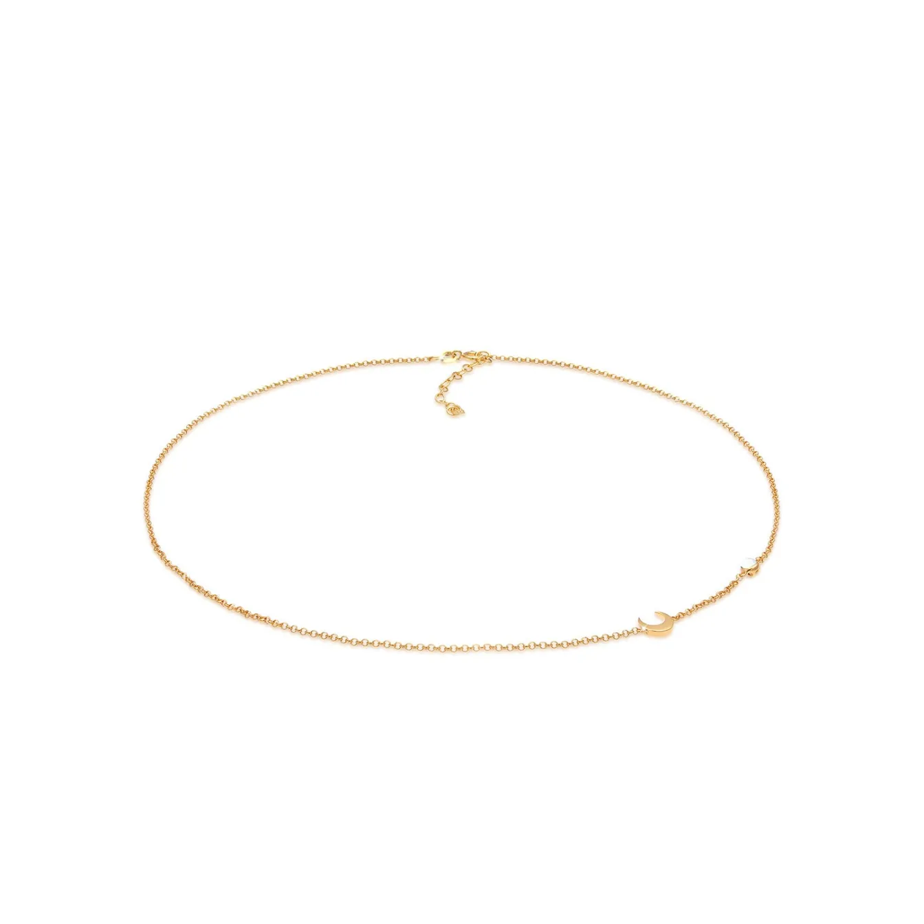 Elli "Halskette Astro | Mondstein (Weiß)< Symbol-schmuck|Halsketten