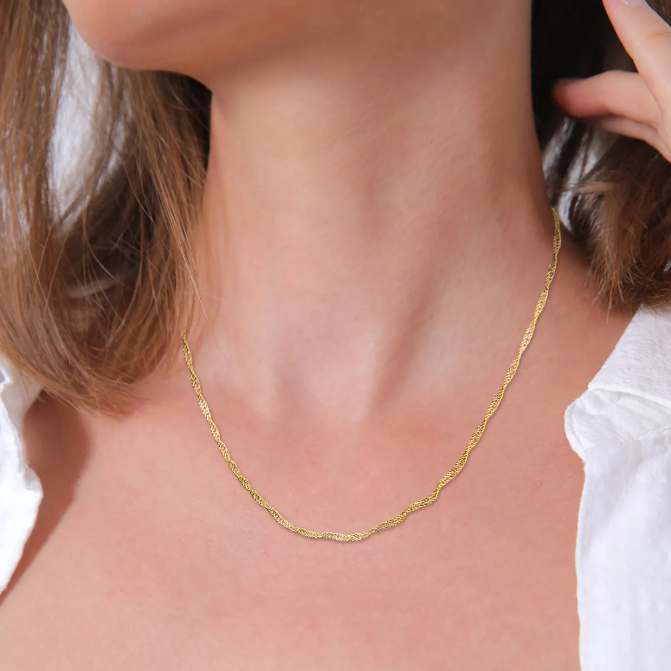 Elli "Halskette Basic< Halsketten|Echtgold