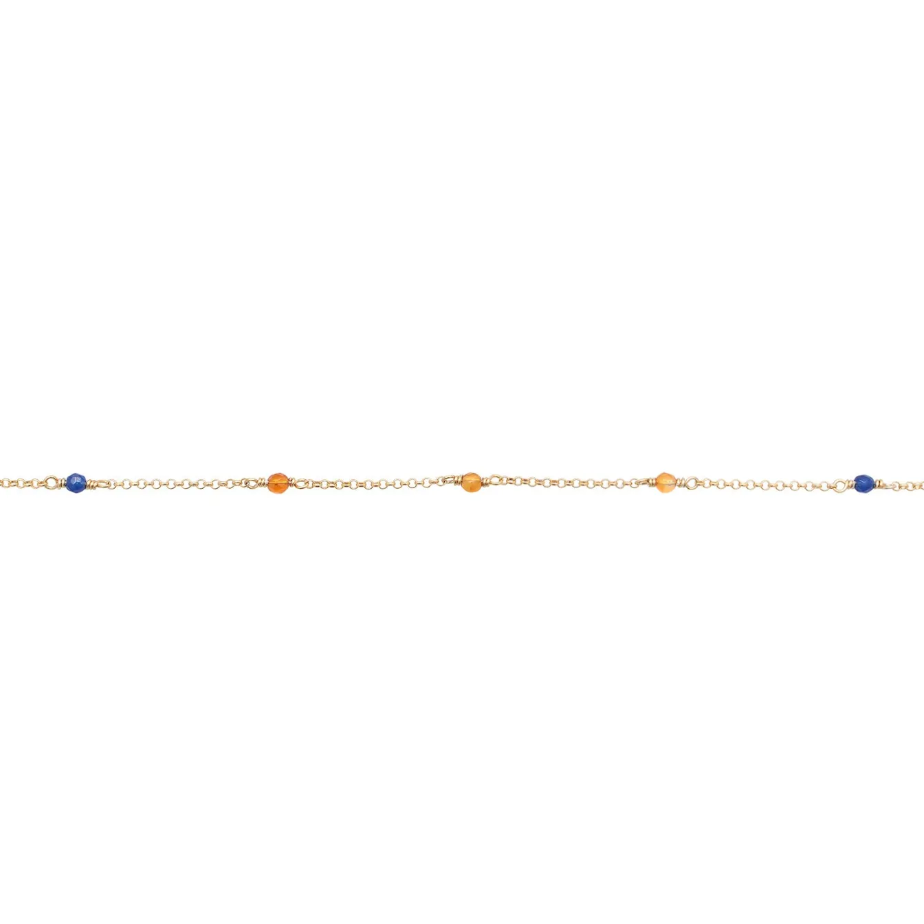 Elli "Halskette Beads | Achat (Bunt)< Halsketten|Vergoldet