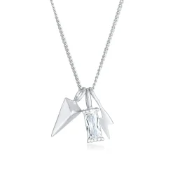 Elli "Halskette Blitz | Zirkonia (Weiß)< Symbol-schmuck|Letzte Chance