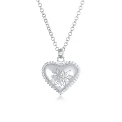 Elli "Halskette Blume< Symbol-schmuck|Herz-schmuck