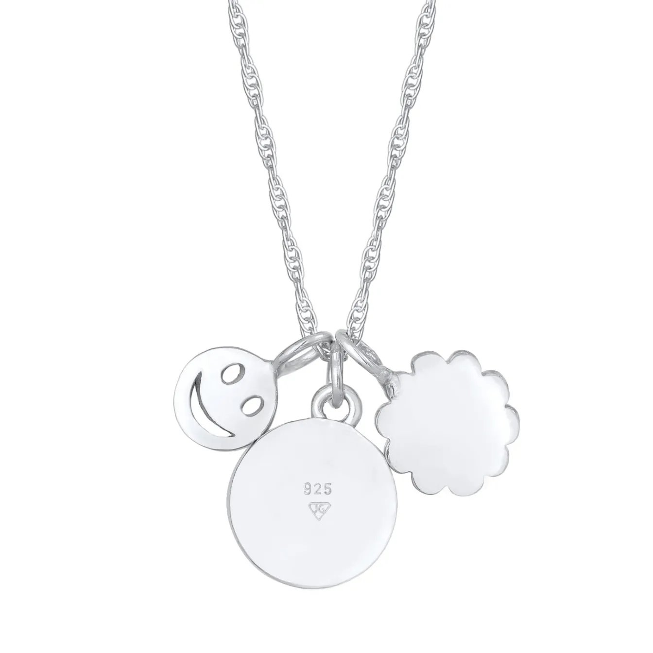 Elli "Halskette Blume Smiling Buchstabe< Symbol-schmuck|Personalisierter Schmuck