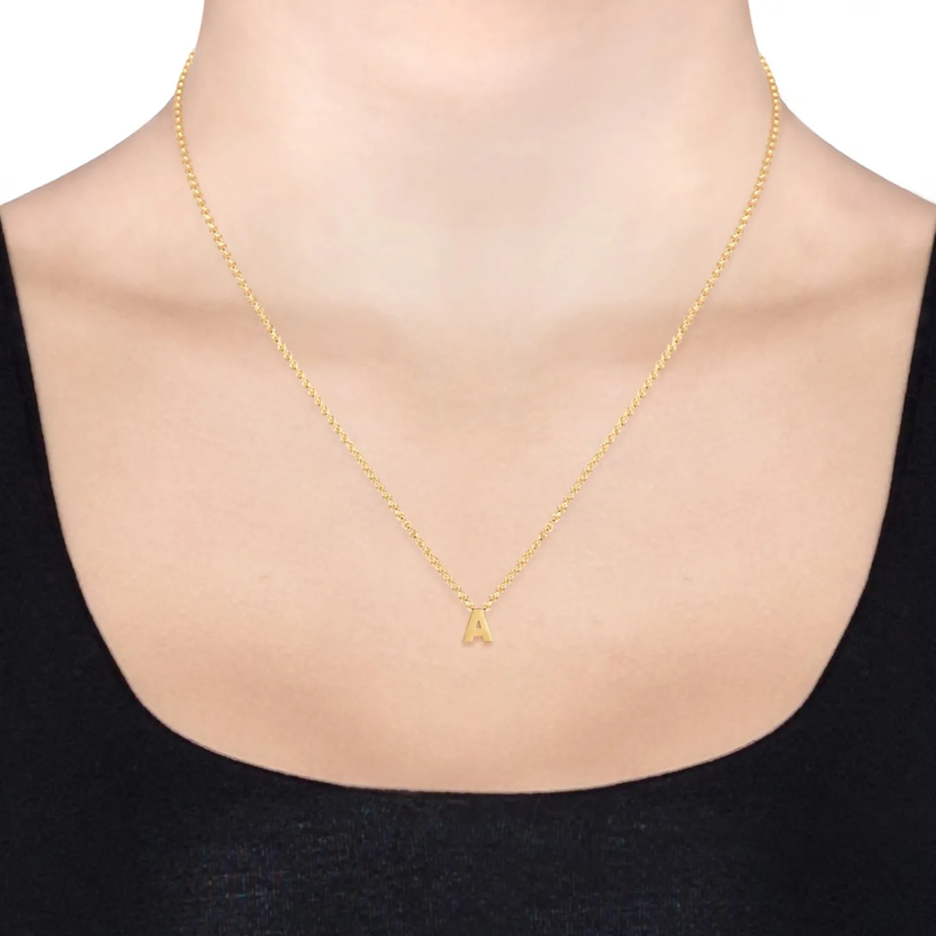 Elli "Halskette Buchstabe< Personalisierter Schmuck|Halsketten