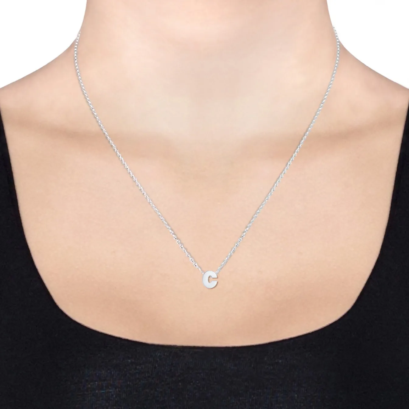 Elli "Halskette Buchstabe C< Personalisierter Schmuck|Letzte Chance