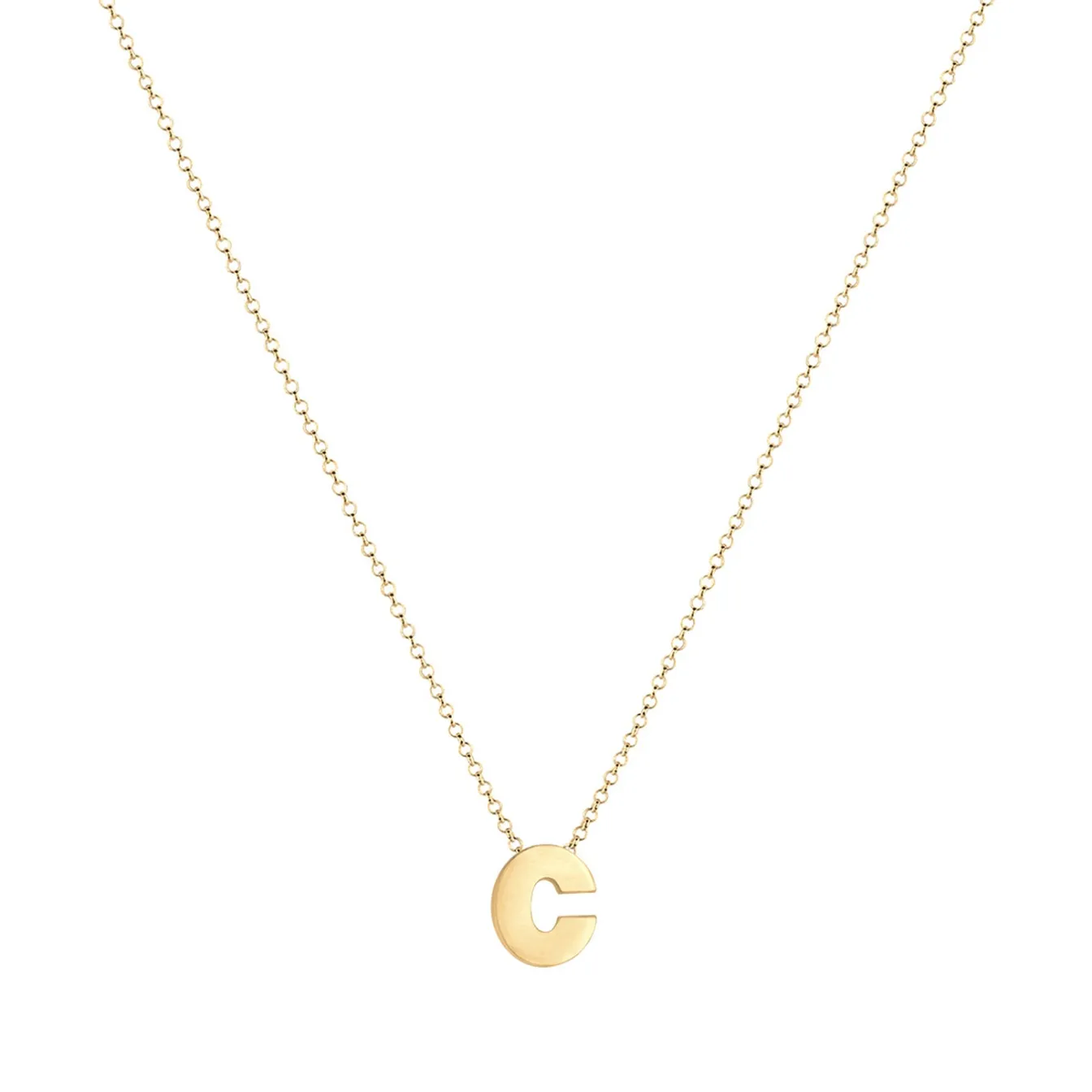 Elli "Halskette Buchstabe C< Personalisierter Schmuck|Letzte Chance