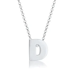 Elli "Halskette Buchstabe D< Personalisierter Schmuck|Halsketten