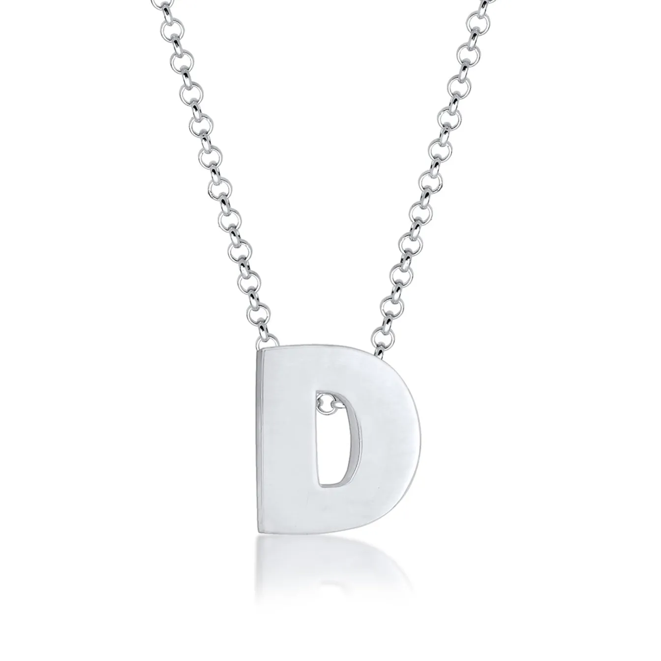 Elli "Halskette Buchstabe D< Personalisierter Schmuck|Halsketten