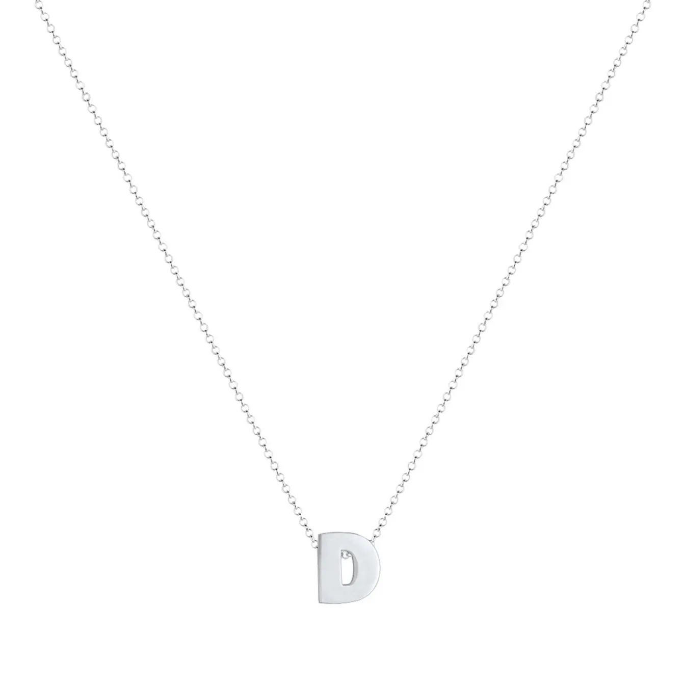 Elli "Halskette Buchstabe D< Personalisierter Schmuck|Halsketten