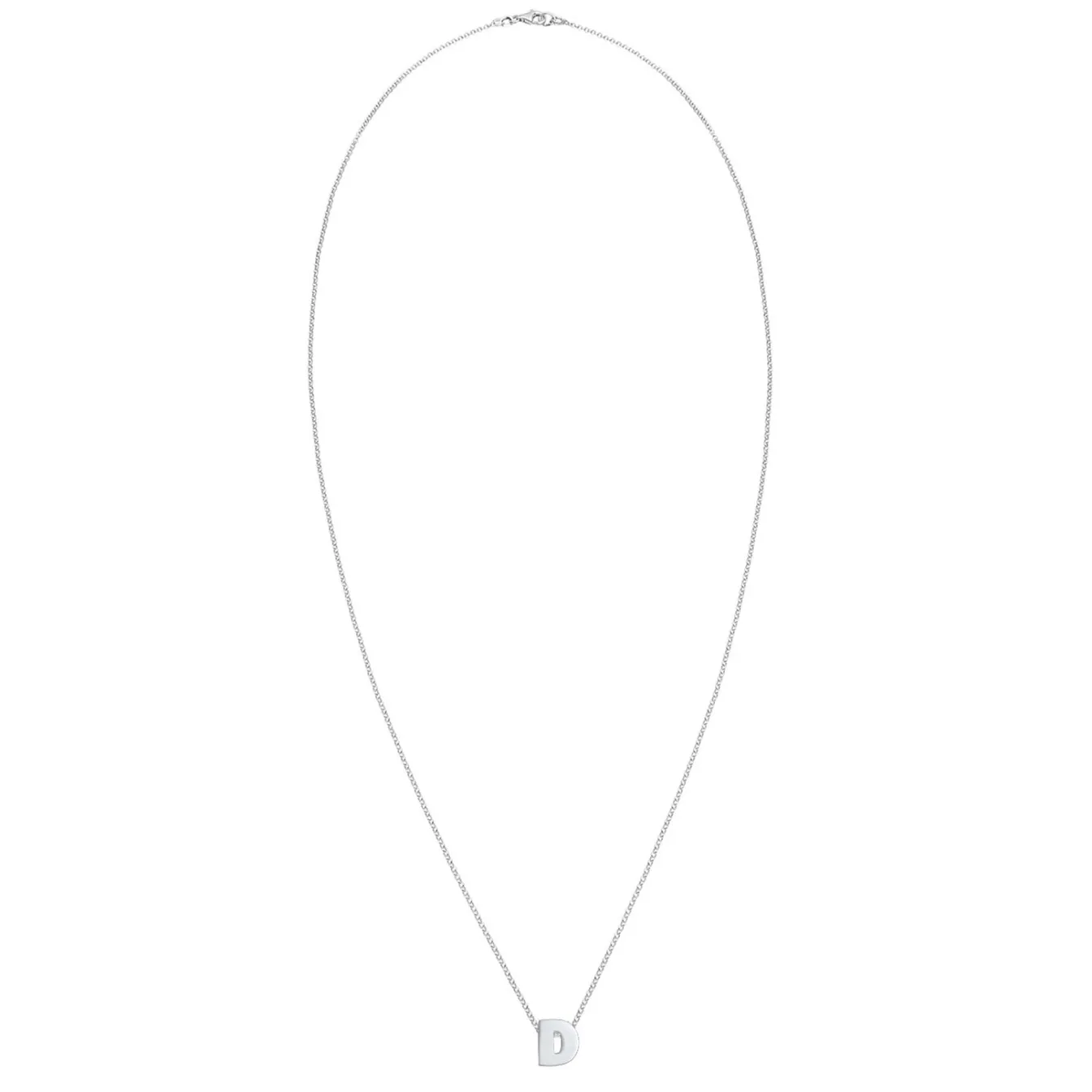Elli "Halskette Buchstabe D< Personalisierter Schmuck|Halsketten
