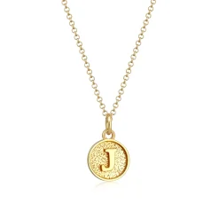Elli "Halskette Buchstabe J< Personalisierter Schmuck|Halsketten