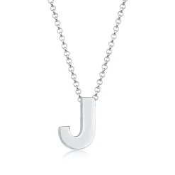 Elli "Halskette Buchstabe J< Personalisierter Schmuck|Halsketten