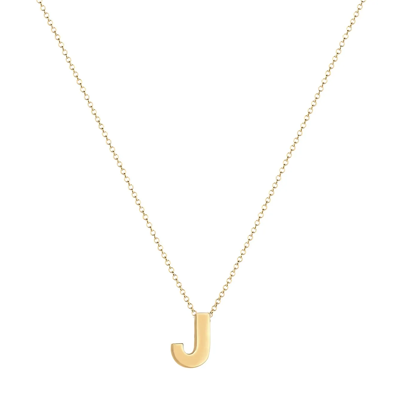 Elli "Halskette Buchstabe J< Personalisierter Schmuck|Halsketten