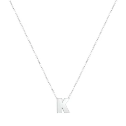 Elli "Halskette Buchstabe K< Personalisierter Schmuck|Halsketten