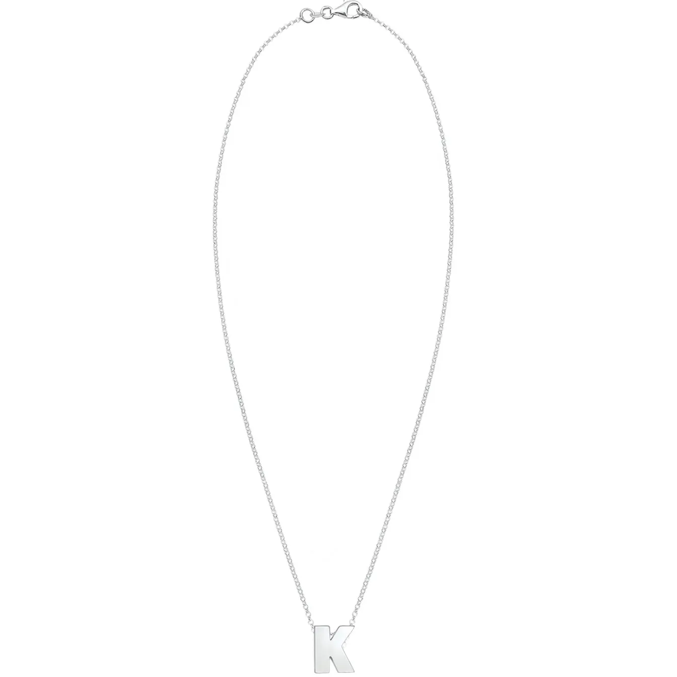 Elli "Halskette Buchstabe K< Personalisierter Schmuck|Halsketten