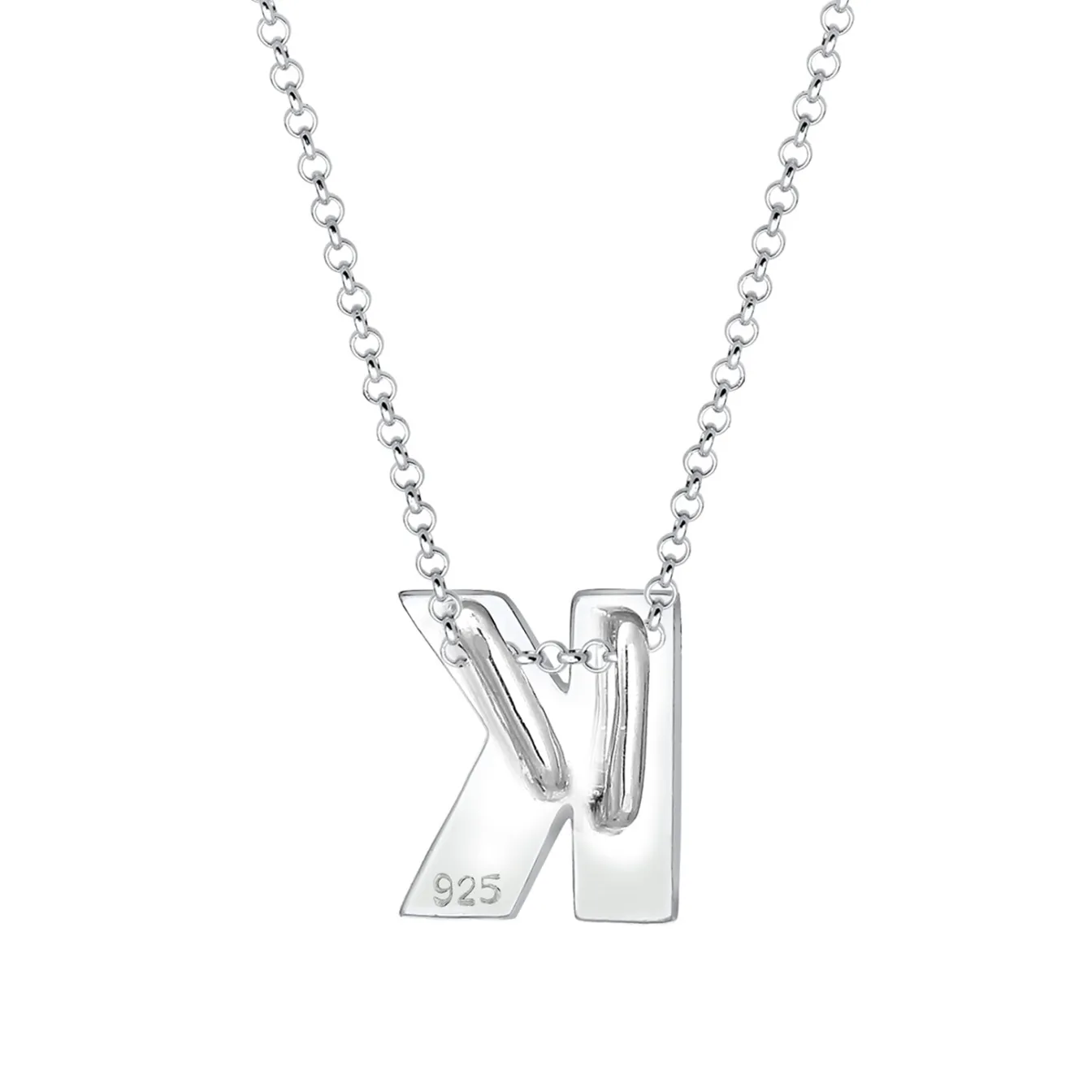Elli "Halskette Buchstabe K< Personalisierter Schmuck|Halsketten