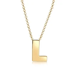 Elli "Halskette Buchstabe L< Personalisierter Schmuck|Halsketten