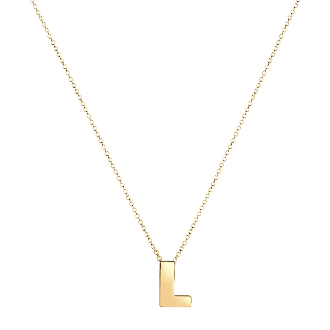 Elli "Halskette Buchstabe L< Personalisierter Schmuck|Halsketten
