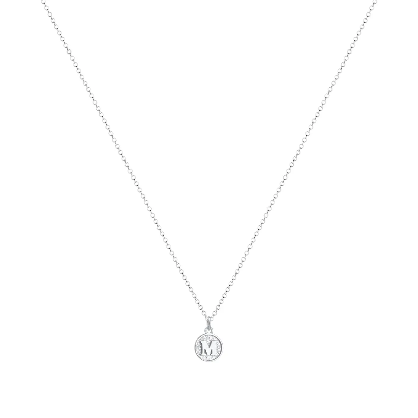 Elli "Halskette Buchstabe M< Personalisierter Schmuck|Halsketten