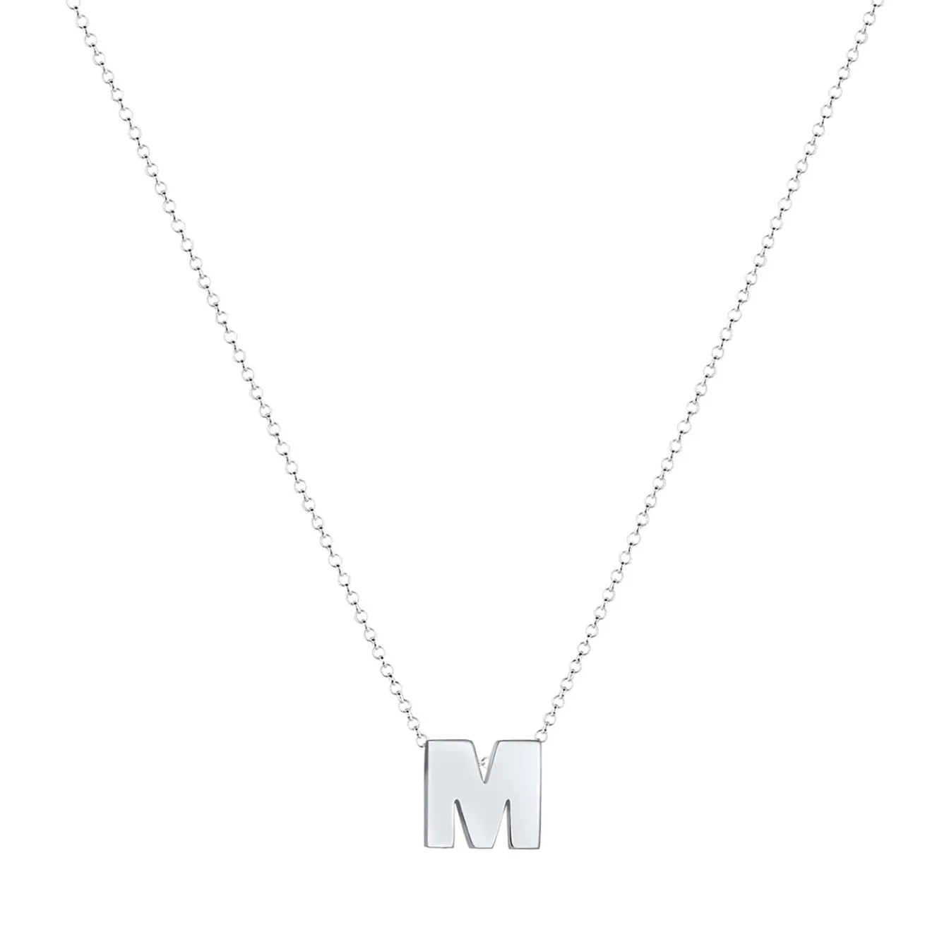 Elli "Halskette Buchstabe M< Personalisierter Schmuck|Halsketten