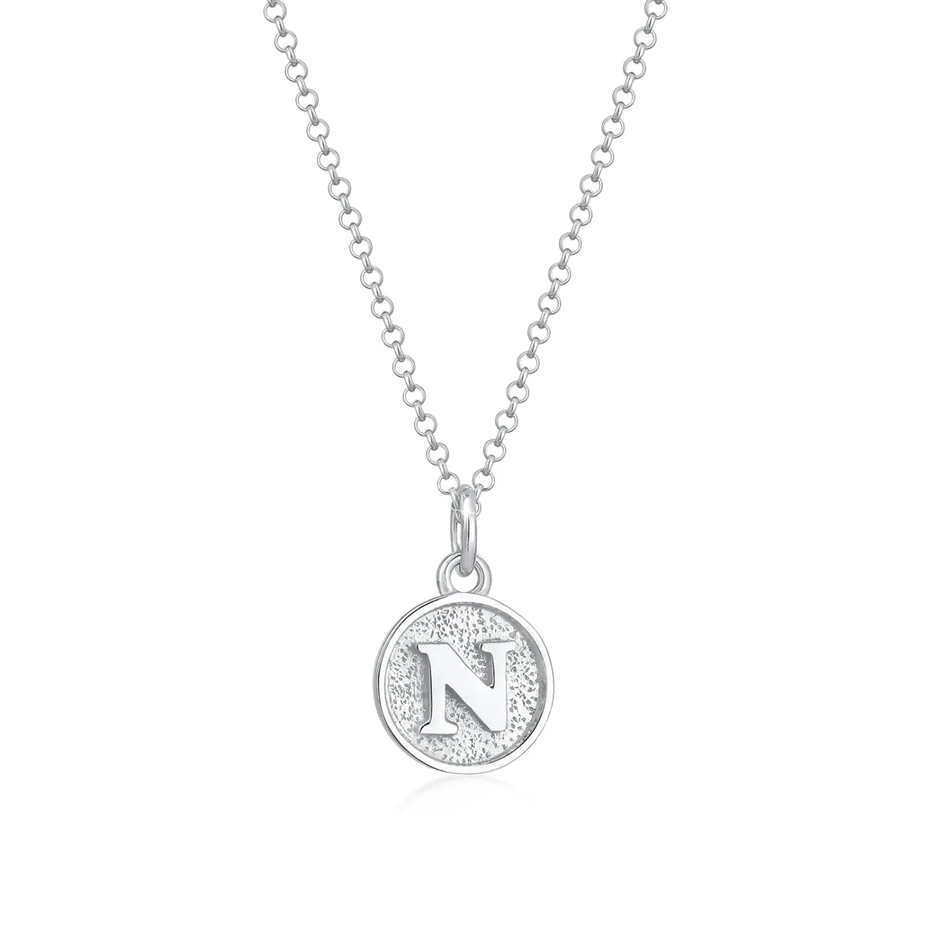 Elli "Halskette Buchstabe N< Personalisierter Schmuck|Halsketten