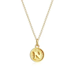 Elli "Halskette Buchstabe N< Personalisierter Schmuck|Halsketten