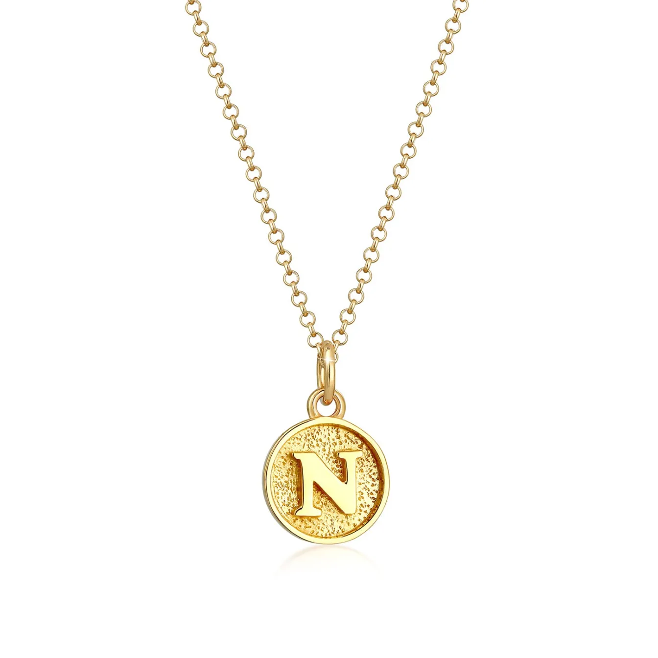 Elli "Halskette Buchstabe N< Personalisierter Schmuck|Halsketten