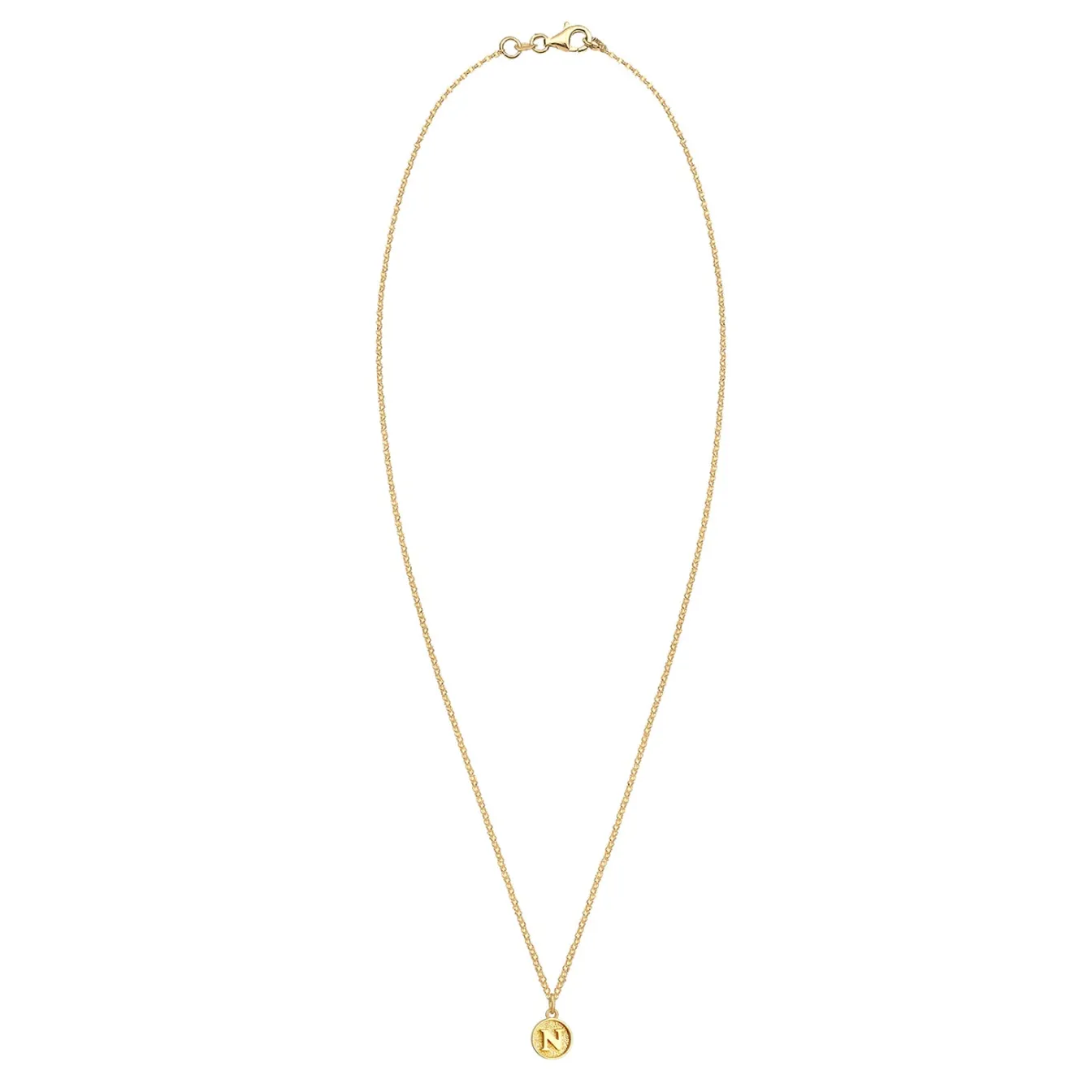 Elli "Halskette Buchstabe N< Personalisierter Schmuck|Halsketten