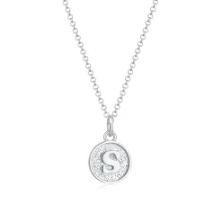 Elli "Halskette Buchstabe S< Personalisierter Schmuck|Halsketten