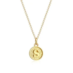 Elli "Halskette Buchstabe S< Personalisierter Schmuck|Halsketten